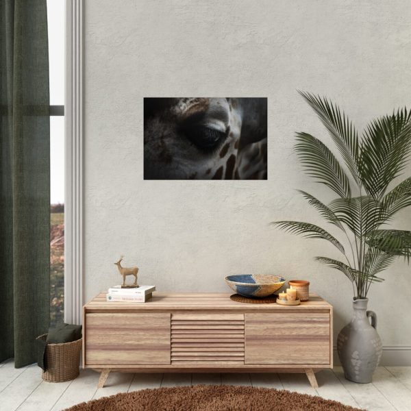 Giraffe Black Eye Poster