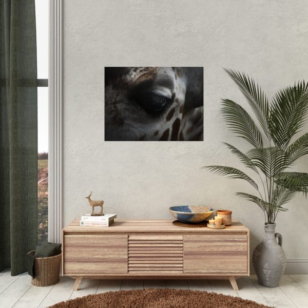 Giraffe Black Eye Poster