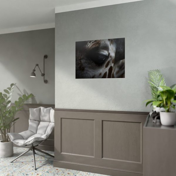 Giraffe Black Eye Poster