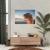92408-124.jpg Brown Puppy on the Beach Poster