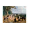 Nine Greyhounds in a Landscape by Jacques–Laurent Agasse Poster