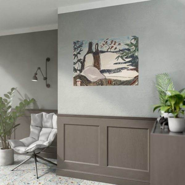 92408-149.jpg Snowy Rooftops and Trees by Arthur Dove Poster