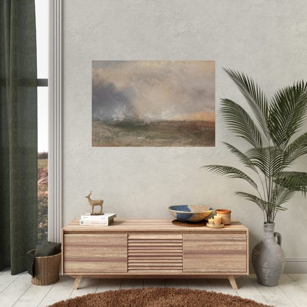 92408-175.jpg Stormy Sea Breaking on a Shore Poster