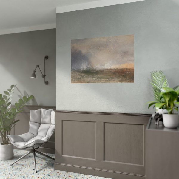 92408-176.jpg Stormy Sea Breaking on a Shore Poster