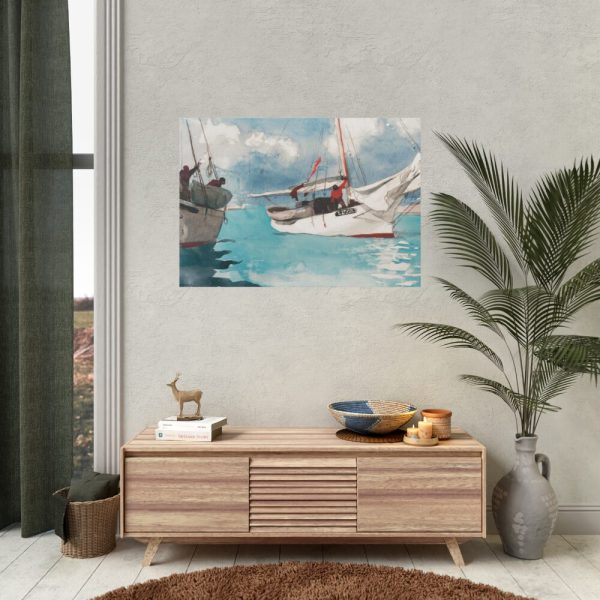 Fishing Boats, Key West by Winslow Homer Poster