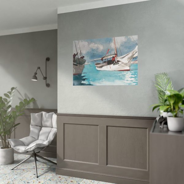 Fishing Boats, Key West by Winslow Homer Poster