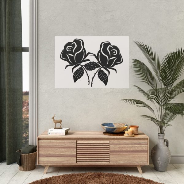 92408-202.jpg Rose Flower Drawing Poster