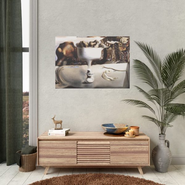 Apparition of Face and Fruit Dish on a Beach by Salvador Dali Poster