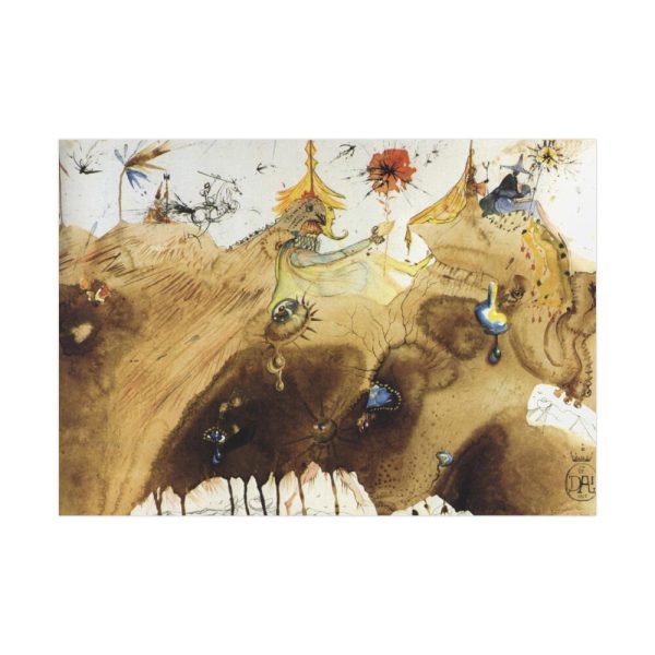 92408-249.jpg The Mountains of Cape Creus on the March by Salvador Dali Poster