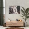 White Bengal Tiger Poster