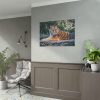 Tiger Sitting on Rock  Poster