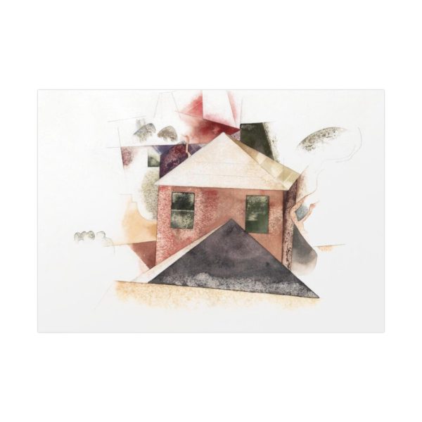 Houses with Red by Charles Demuth Poster