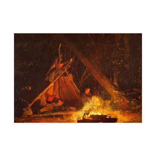 92408-33.jpg Camp Fire by Winslow Homer Poster