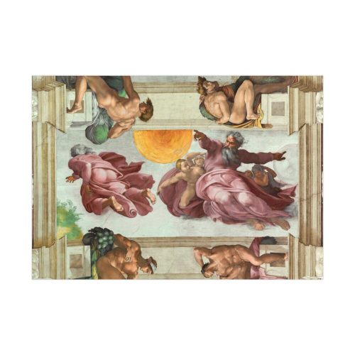 92408-333.jpg The Creation of the Sun and the Moon by Michelangelo Buonarroti Poster