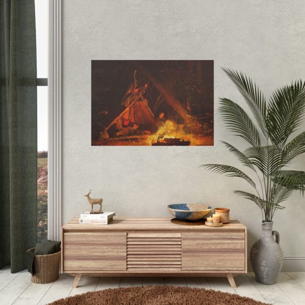 92408-34.jpg Camp Fire by Winslow Homer Poster