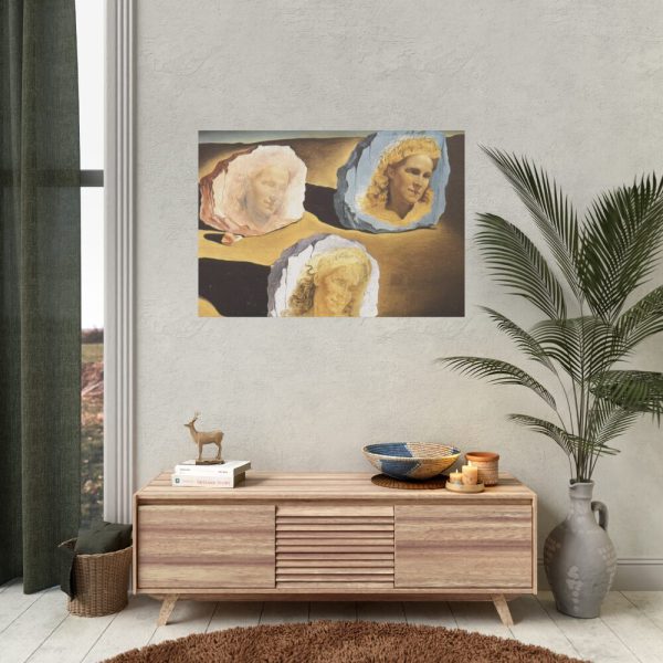 92408-358.jpg Three Apparitions of the Visage of Gala by by Salvador Dali Poster