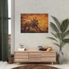 92408-367.jpg Black Labrador Runing in Field Poster