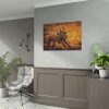 92408-368.jpg Black Labrador Runing in Field Poster