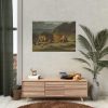 Lion Devouring a Goat Poster