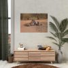92408-391.jpg Tiger and Cubs on Dusty Road Poster