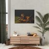 92408-409.jpg A Lion Attacking a Stag by George Stubbs Poster
