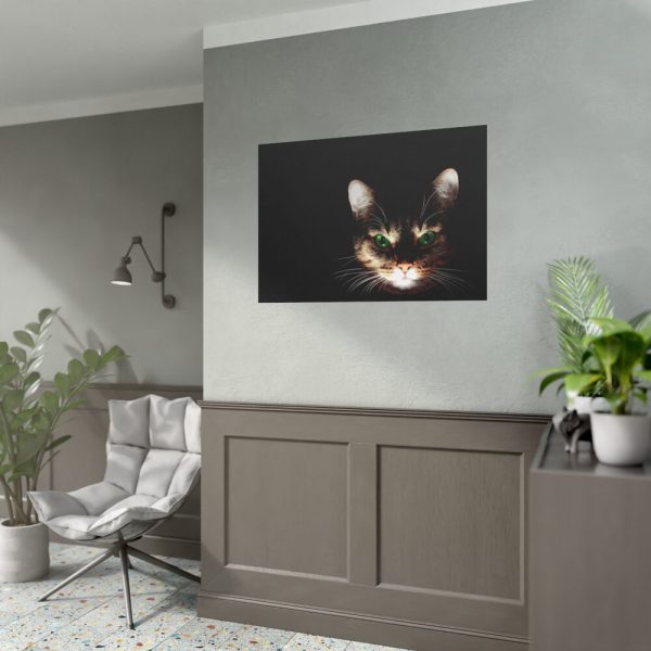 92408-419.jpg Bengal Cat in the Dark Poster