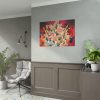 Lilies Salmon Lirios Flowers Poster