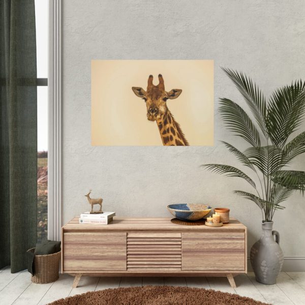 92408-469.jpg A Close up Geoffrey The Giraffe Poster