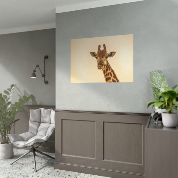 92408-470.jpg A Close up Geoffrey The Giraffe Poster