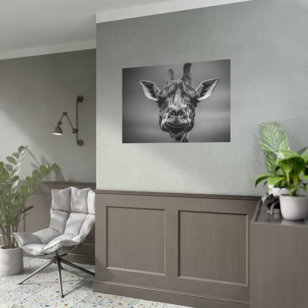92408-473.jpg Giraffe in Monotone Poster