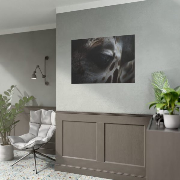 Giraffe Black Eye Poster