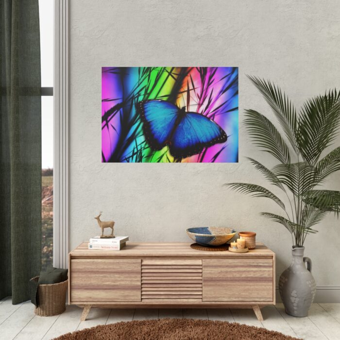 Butterfly Blue Insect Poster - Image 2