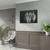 Barbary Lion Face Closeup Poster