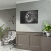 Male Lion Head Closeup Poster