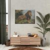 92408-52.jpg A Lion Walking by Géza Vastagh Poster