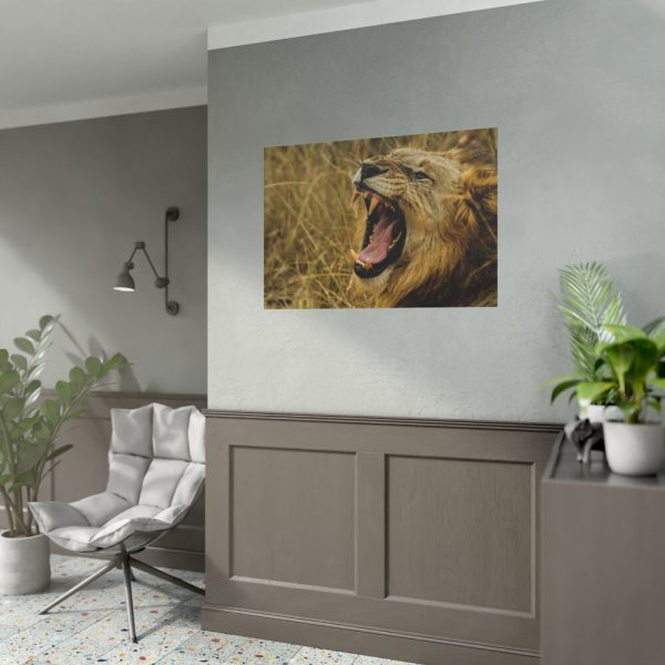 92408-59.jpg Lion Roar Wild Life Poster