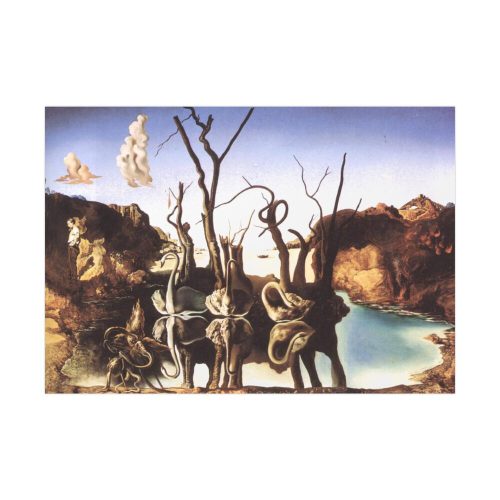 92408-81.jpg Swans Reflecting Elephants by Salvador Dali Poster