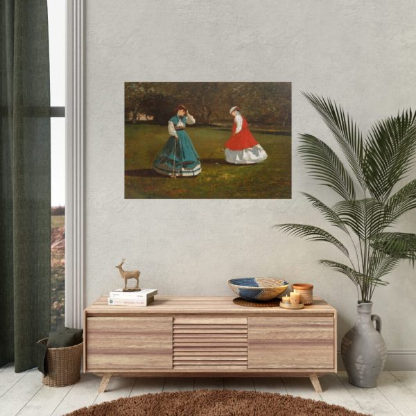 A Game of Croquet by Winslow Homer Poster