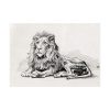 92409-101.jpg Vintage Lion Illustration by Albert Edelfelt Poster