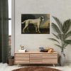 92409-141.jpg White Dog Painting By George Stubbs Poster