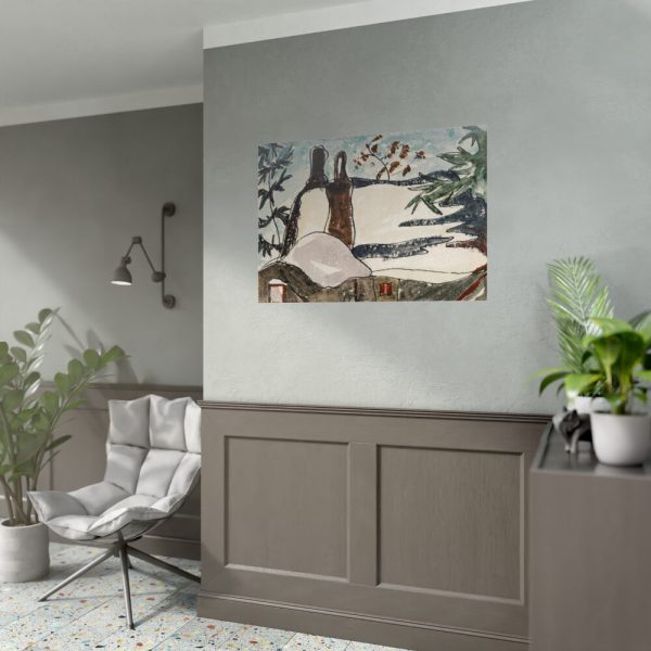 92409-151.jpg Snowy Rooftops and Trees by Arthur Dove Poster