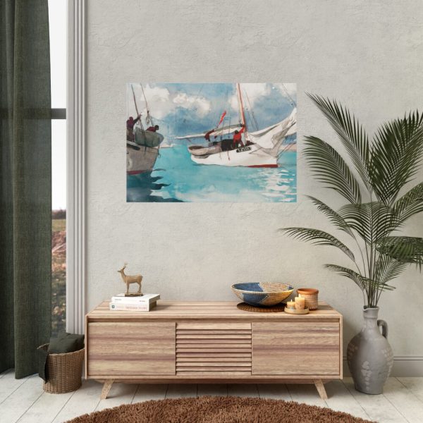 Fishing Boats, Key West by Winslow Homer Poster