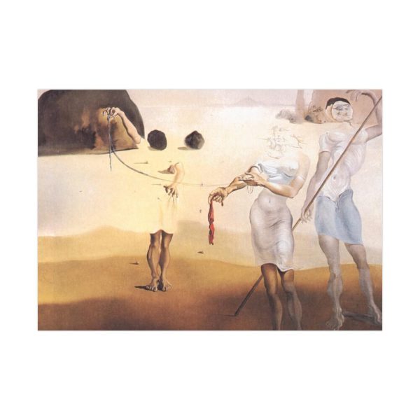 Enchanted Beach with Three Fluid Graces by Salvador Dali Poster