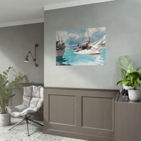 Fishing Boats, Key West by Winslow Homer Poster