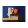 92409-269.jpg Arrangement with White Jug, Orange and Book by Vilhelm Lundstrøm Poster