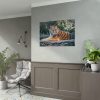 Tiger Sitting on Rock  Poster