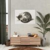 92409-339.jpg Rolled up Lying Sleeping Cat by Jean Bernard Poster