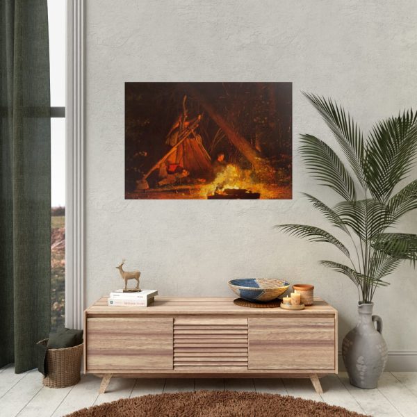 92409-34.jpg Camp Fire by Winslow Homer Poster