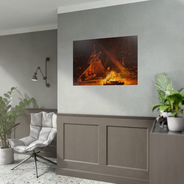 92409-35.jpg Camp Fire by Winslow Homer Poster