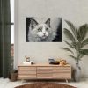92409-357.jpg Cat with Green Blue Eyes Poster